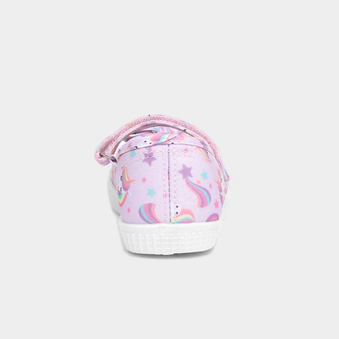 Walkright Claudia Girls Pink Unicorn Canvas Shoe