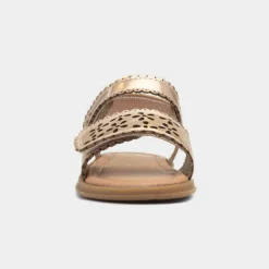 Walkright Delamere Girls Gold Easy Fasten Sandal