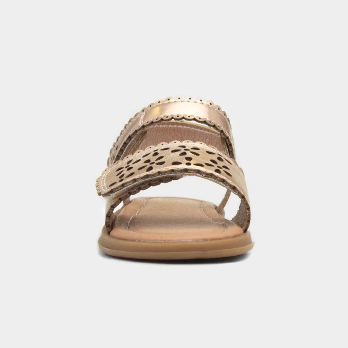Walkright Delamere Girls Gold Easy Fasten Sandal