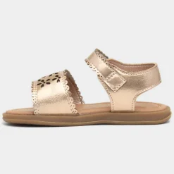 Walkright Delamere Girls Gold Easy Fasten Sandal