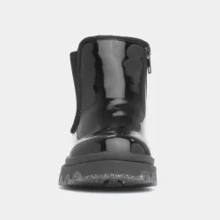 Walkright Ella Girls Black Leopard Print Boot
