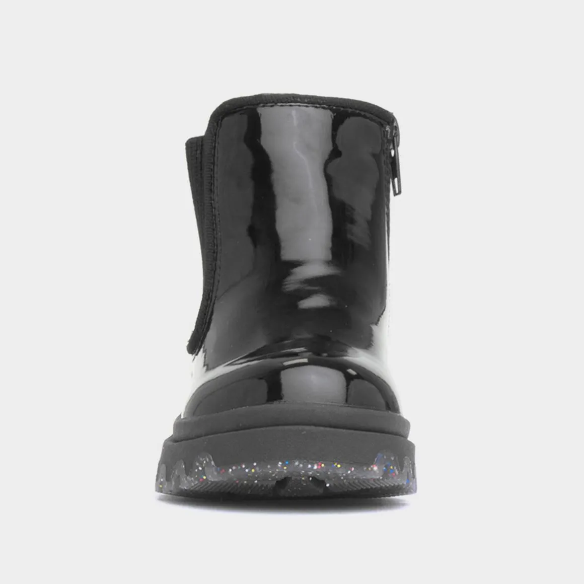 Walkright Ella Girls Black Leopard Print Boot