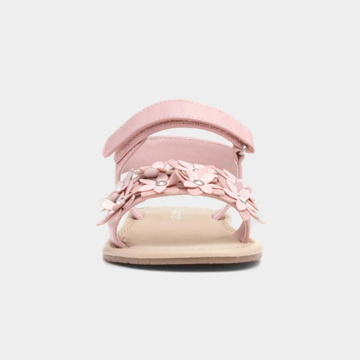 Walkright Faron Girls Pink Flower Diamante Sandal