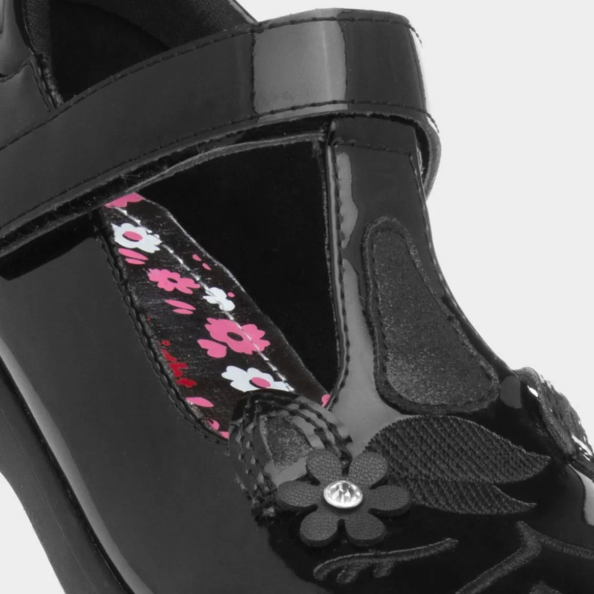 Walkright Fiz Girls Patent Unicorn Shoe