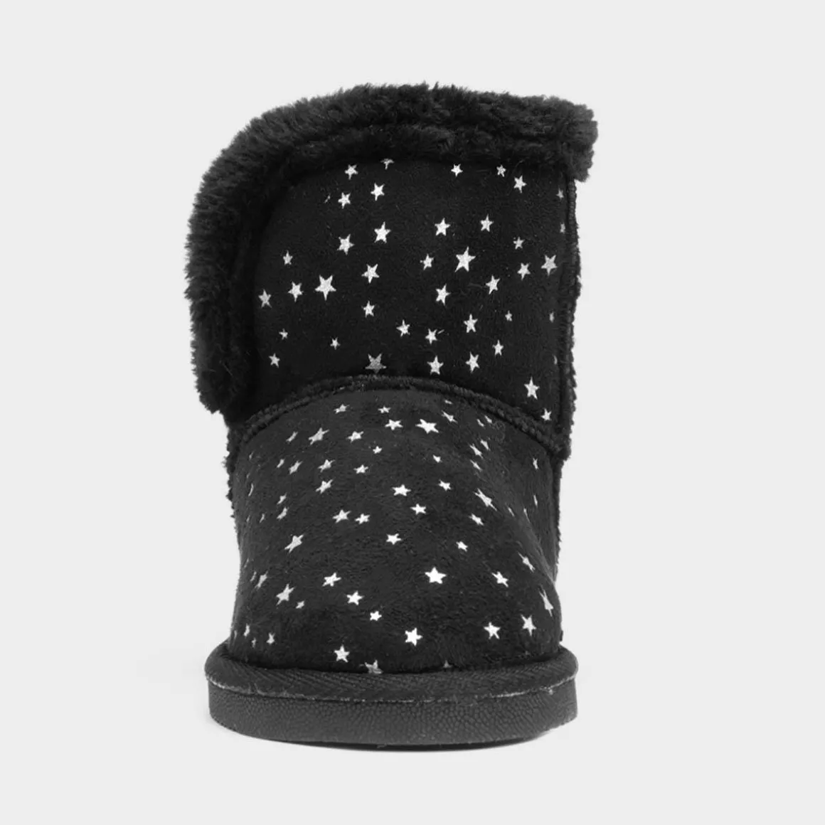 Walkright Floss Girls Black Faux Fur Lined Boot