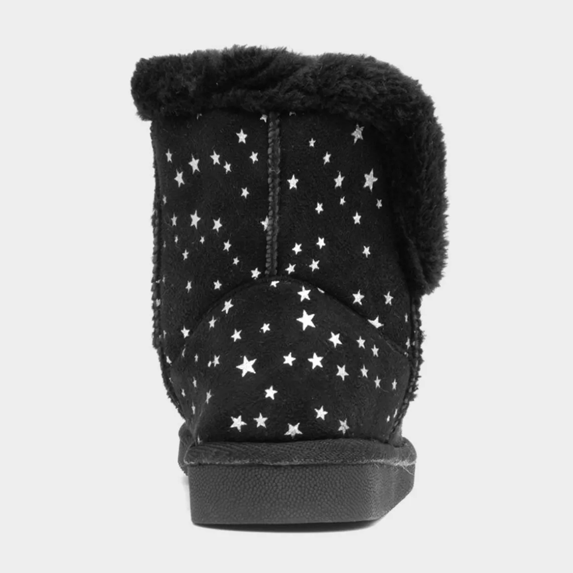 Walkright Floss Girls Black Faux Fur Lined Boot