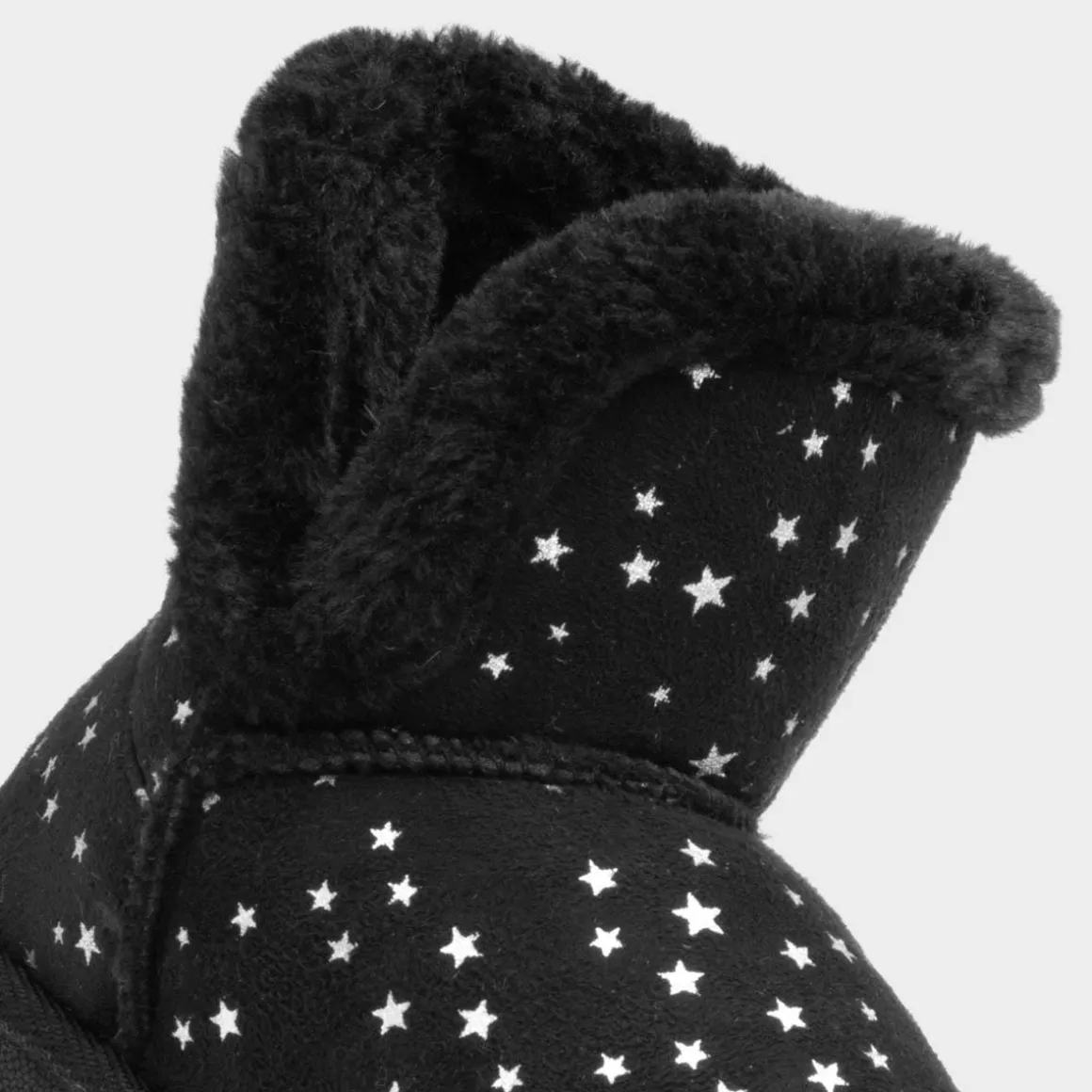 Walkright Floss Girls Black Faux Fur Lined Boot