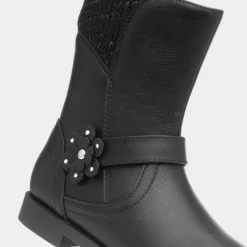 Walkright Frances Girls Black Ankle Boot
