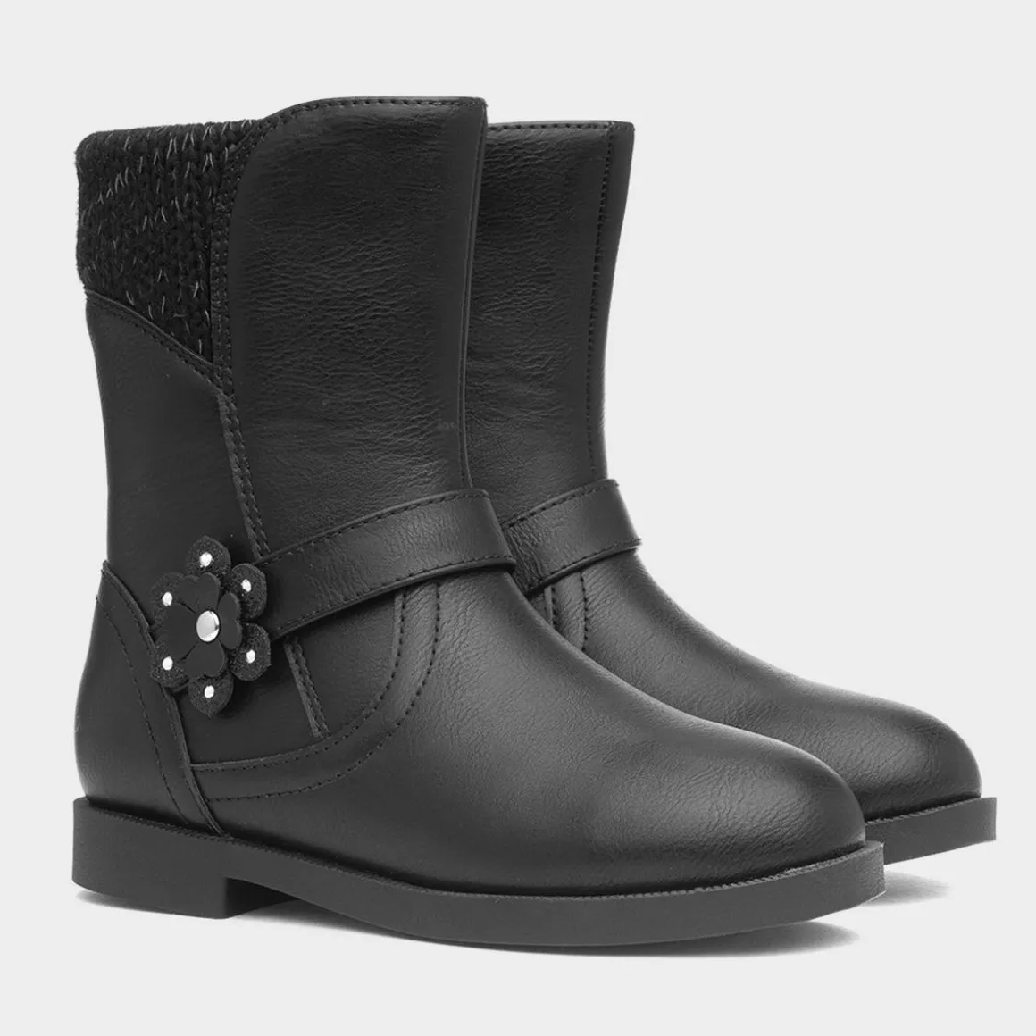 Walkright Frances Girls Black Ankle Boot