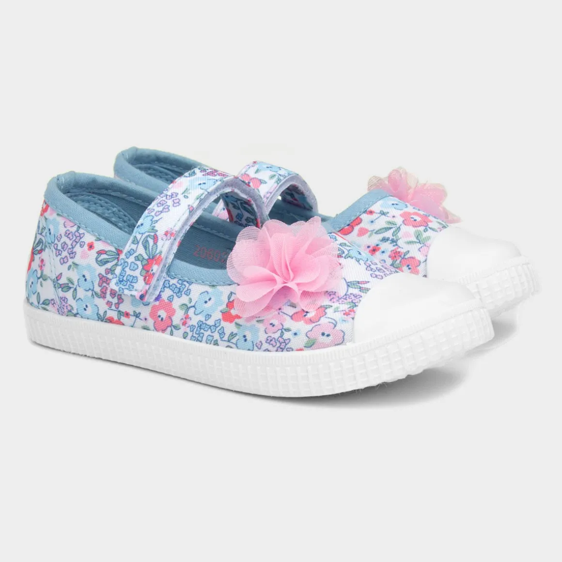 Walkright Girls Multicoloured Floral Canvas