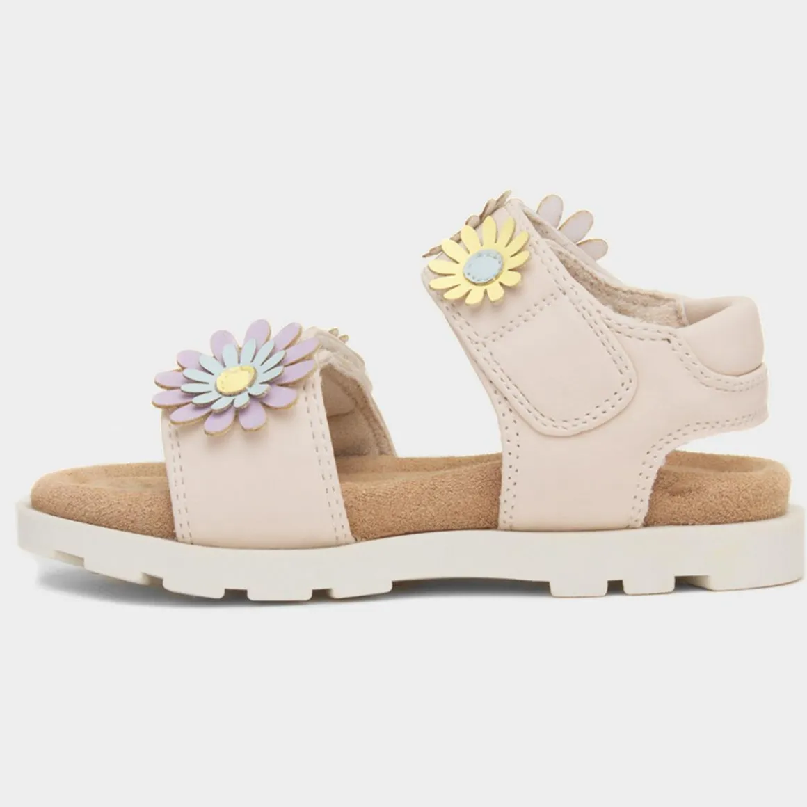 Walkright Heaton Girls Beige Easy Fasten Sandal