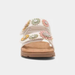 Walkright Heaton Girls White Easy Fasten Sandal