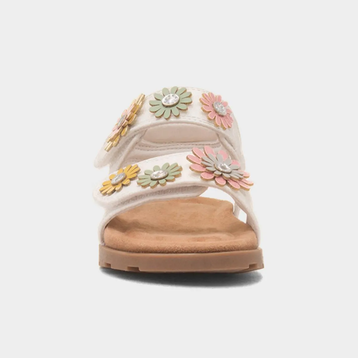 Walkright Heaton Girls White Easy Fasten Sandal