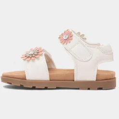 Walkright Heaton Girls White Easy Fasten Sandal