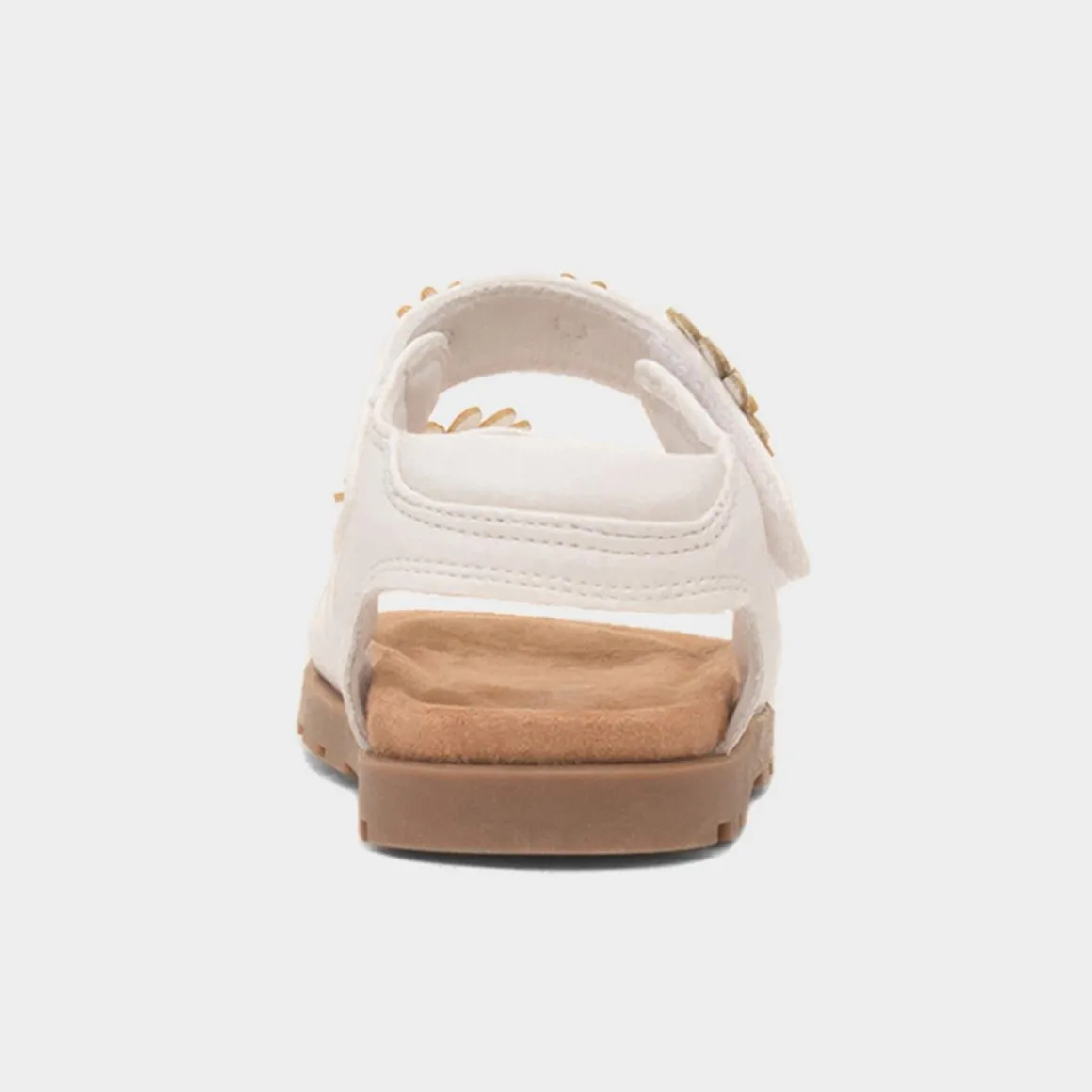 Walkright Heaton Girls White Easy Fasten Sandal