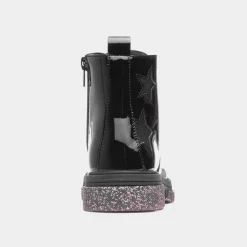 Walkright Irma Girls Black Glitter Sole Boot