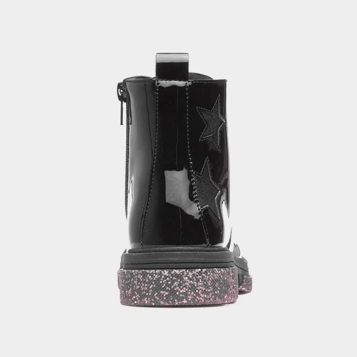 Walkright Irma Girls Black Glitter Sole Boot