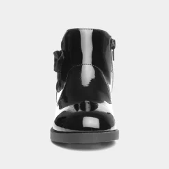 Walkright Lauren Girls Black Patent Ankle Boot