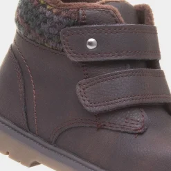Walkright Lincoln Boys Brown Easy Fasten Boot