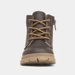 Walkright Logan Boys Brown Lace Up Boot