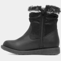 Walkright Lorna Girls Black Butterfly Boot
