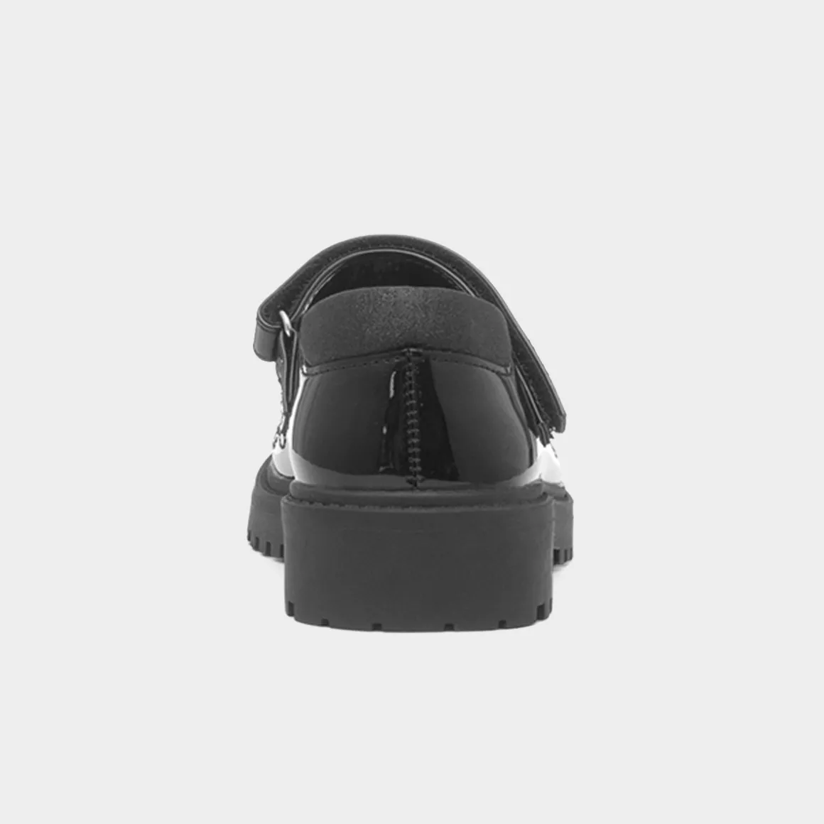 Walkright Lucia Girls Black Patent School Shoe