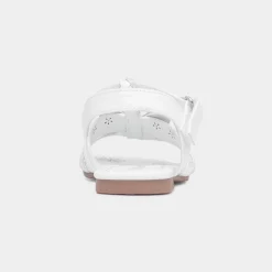 Walkright Lucia Girls White Butterfly Sandal