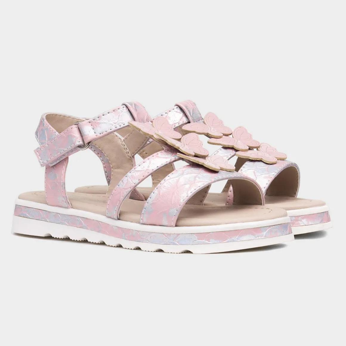 Walkright Rosalie Girls Pink Iridescent Sandal