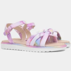 Walkright Ulrika Girls Multi Marble Flat Sandal