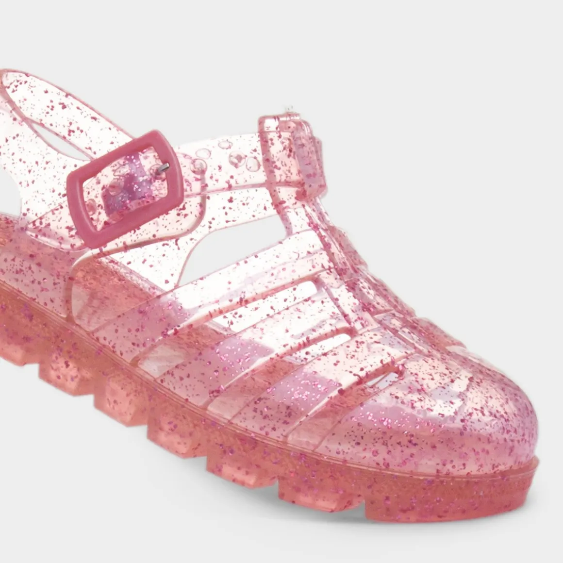 Walkright Weymouth Kids Pink Glitter Jelly Sandal