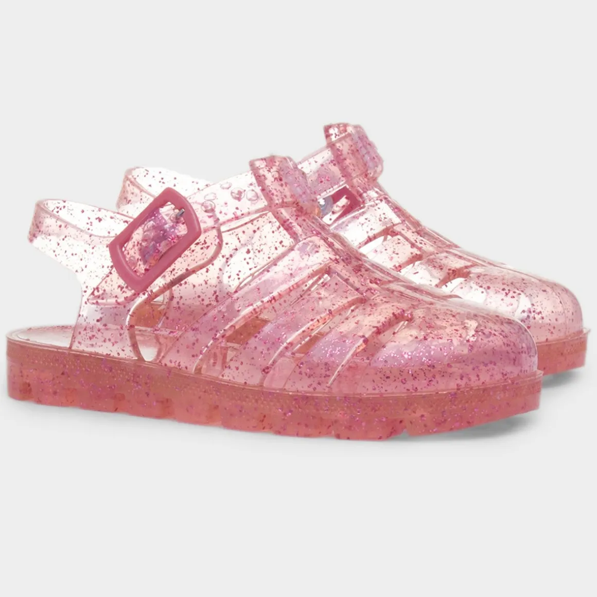 Walkright Weymouth Kids Pink Glitter Jelly Sandal