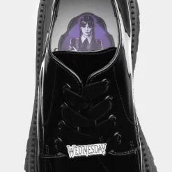 Wednesday Girls Lace Up Patent Loafer