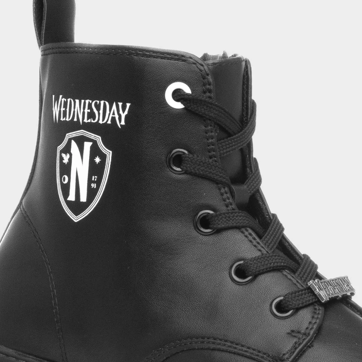 Wednesday Kids Black Ankle Boot