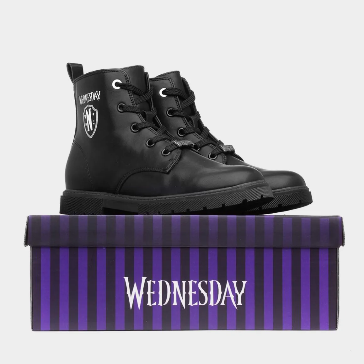 Wednesday Kids Black Ankle Boot
