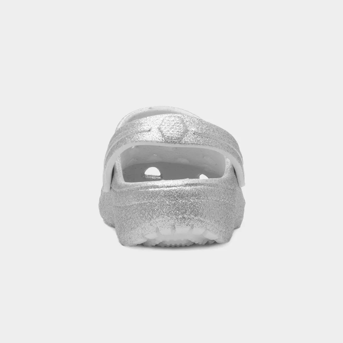 Whitby Girls Silver Glitter EVA Clog