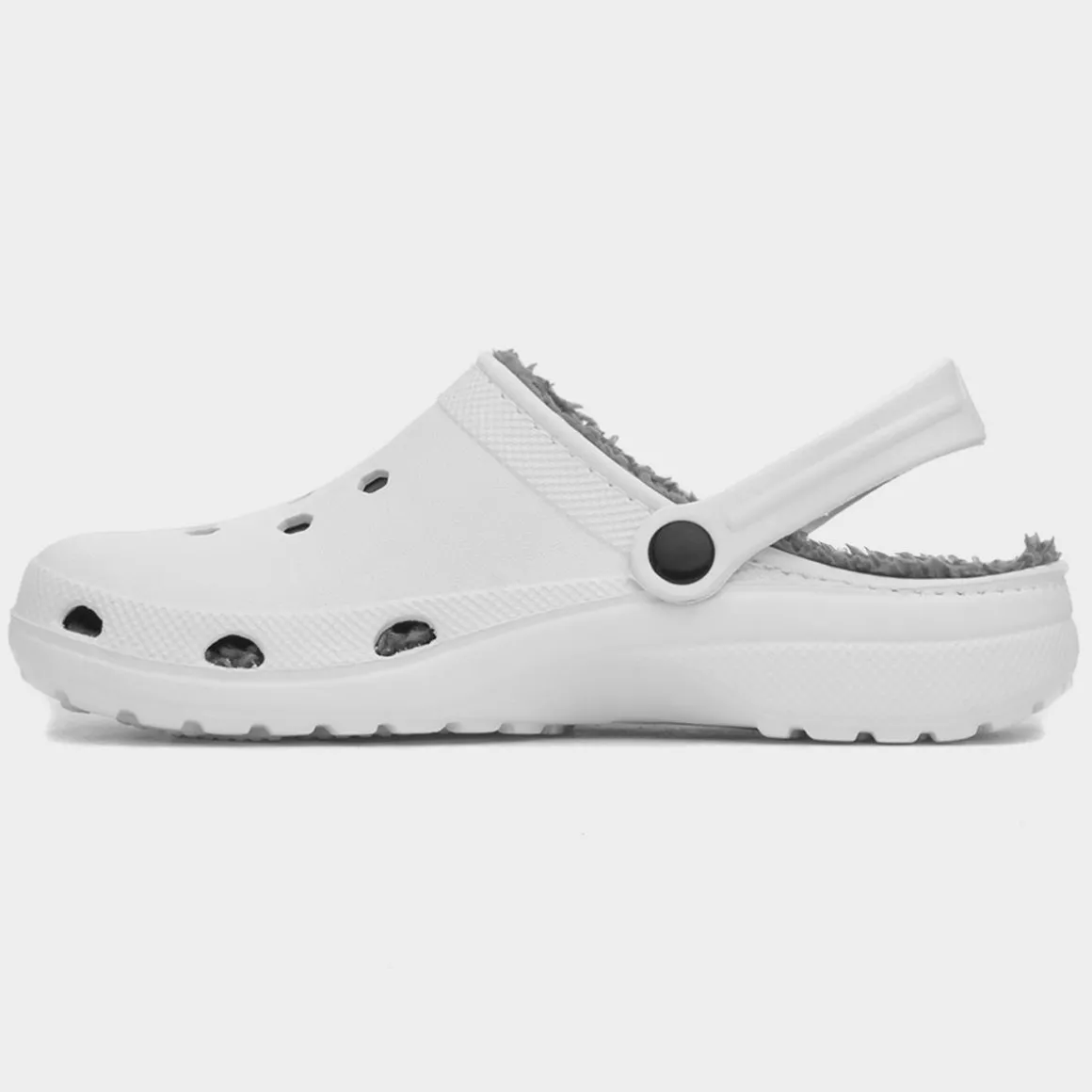 Winter Womens White Warm Lined Slipper
