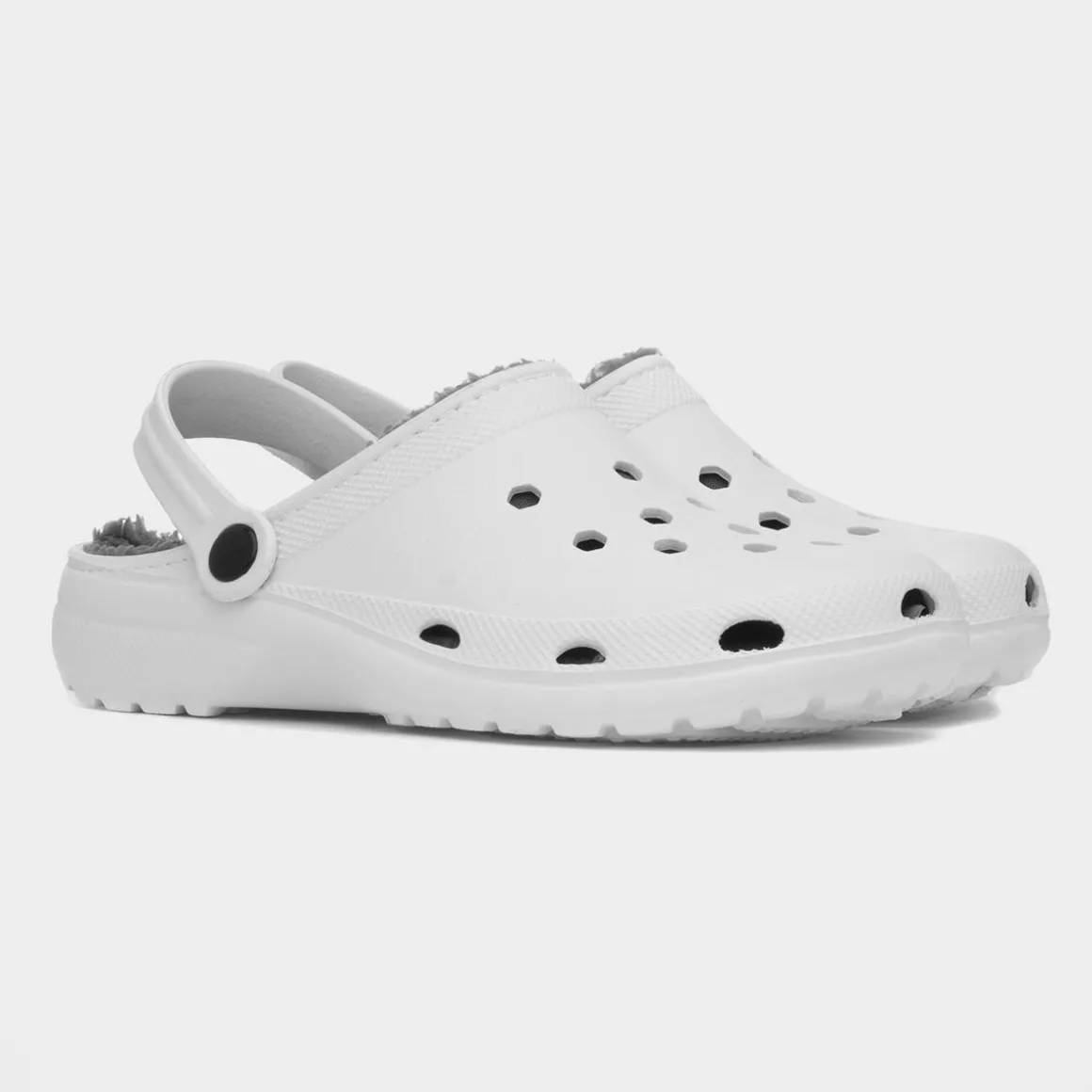 Winter Womens White Warm Lined Slipper