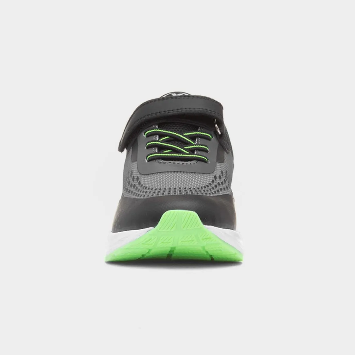 XL Adriatic Kids Black Easy Fasten Trainer