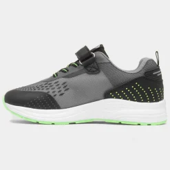 XL Adriatic Kids Black Easy Fasten Trainer