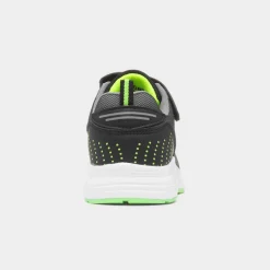 XL Adriatic Kids Black Easy Fasten Trainer