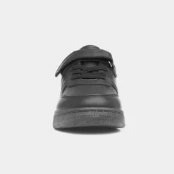 XL Aire Kids Black Easy Fasten Trainer