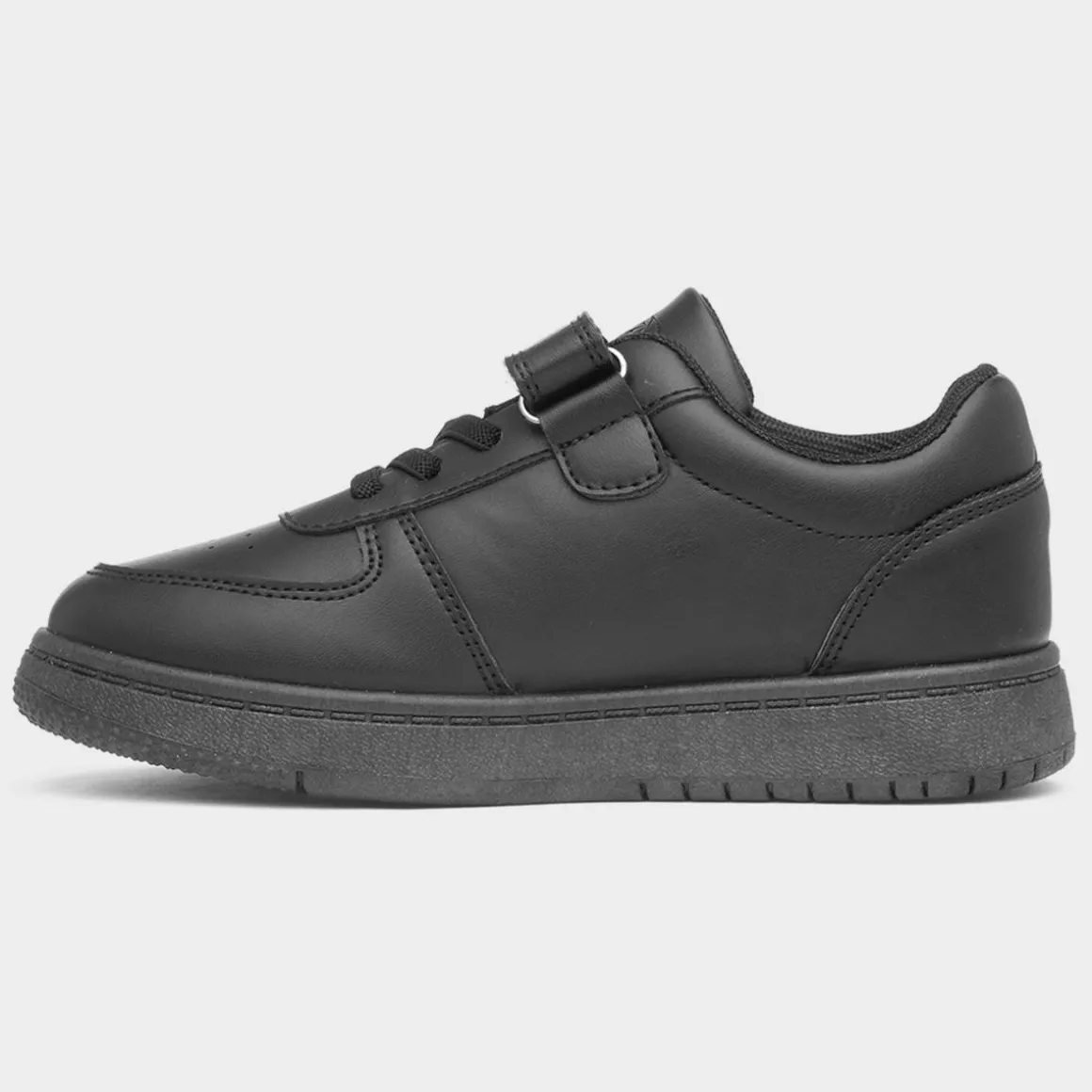 XL Aire Kids Black Easy Fasten Trainer