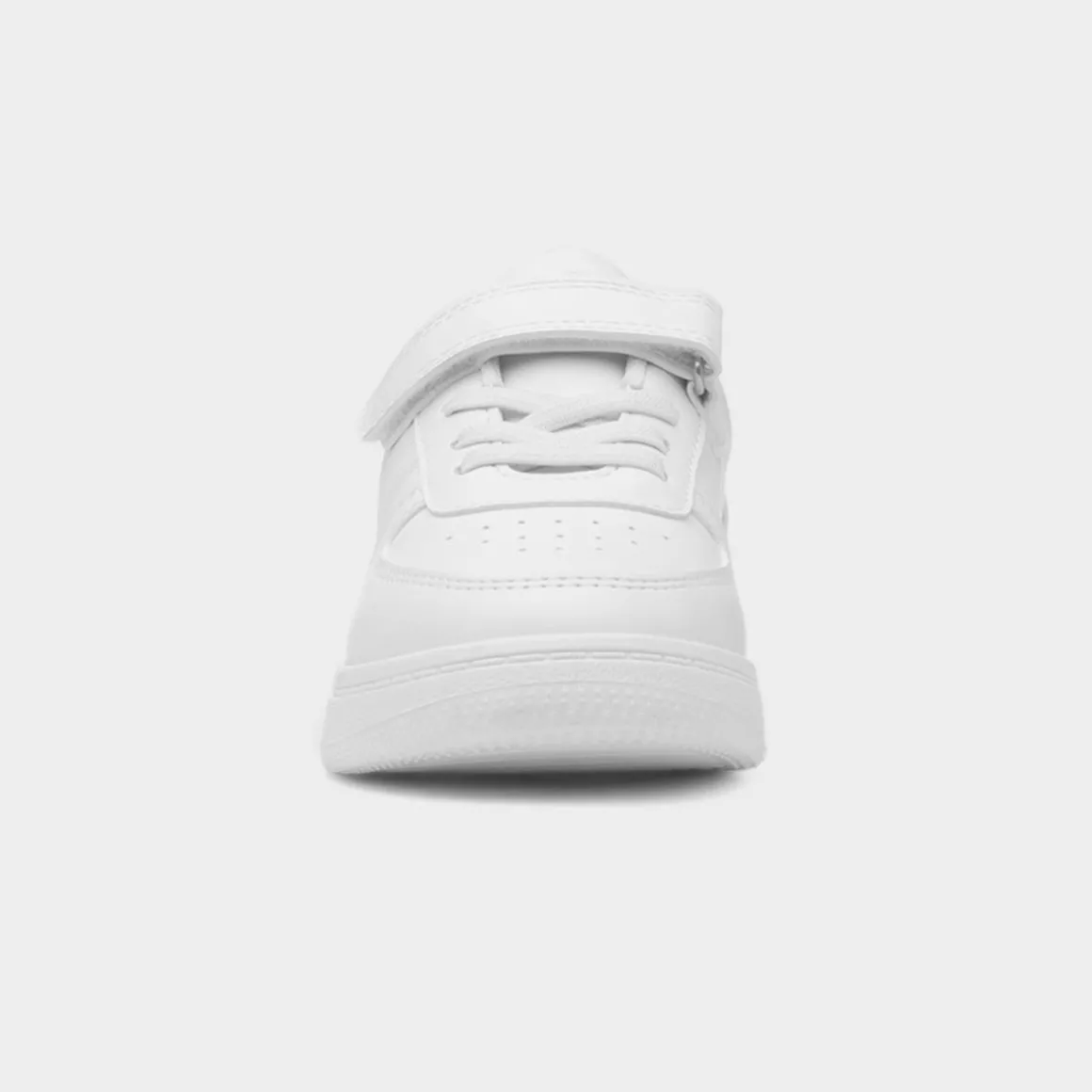XL Aire Kids White Easy Fasten Trainer