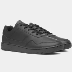 XL Awe Mens Black Lace Up Trainer