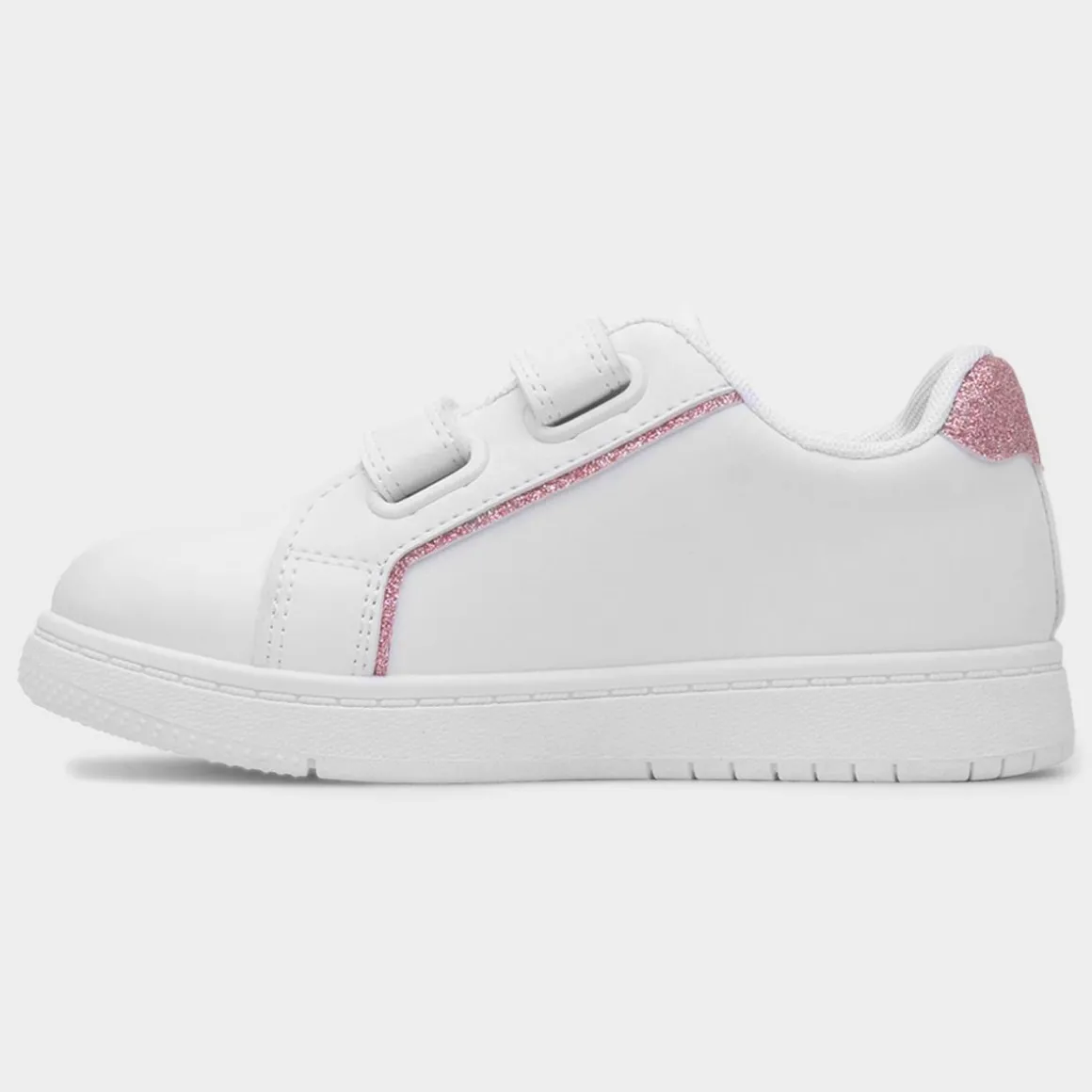 XL Buttermere Kids White Easy Fasten Trainer