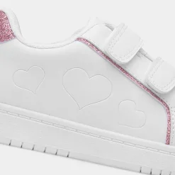 XL Buttermere Kids White Easy Fasten Trainer