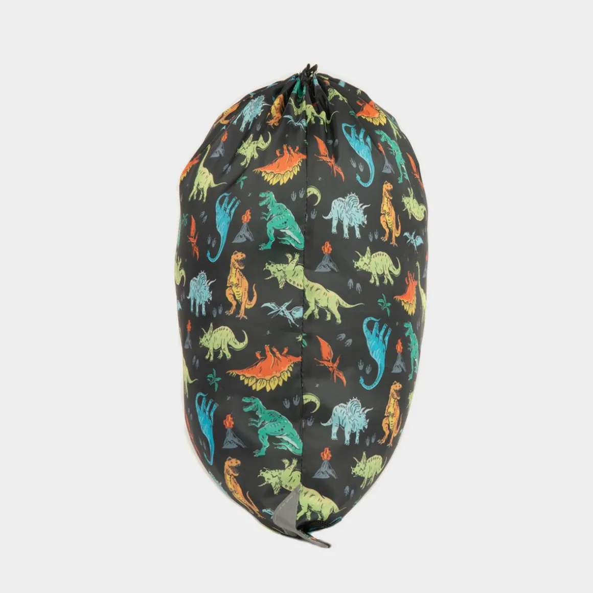 XL Dawley Black Dinosaur Print Plimsoll Bag