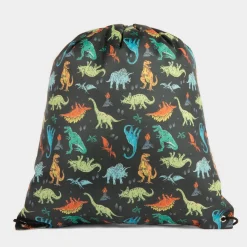 XL Dawley Black Dinosaur Print Plimsoll Bag