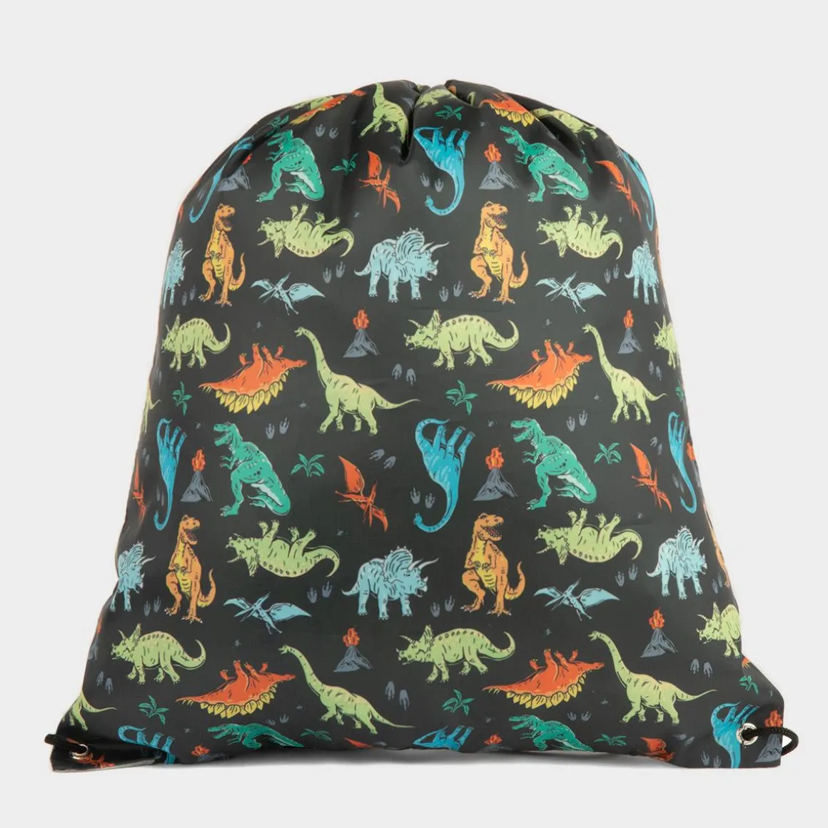 XL Dawley Black Dinosaur Print Plimsoll Bag