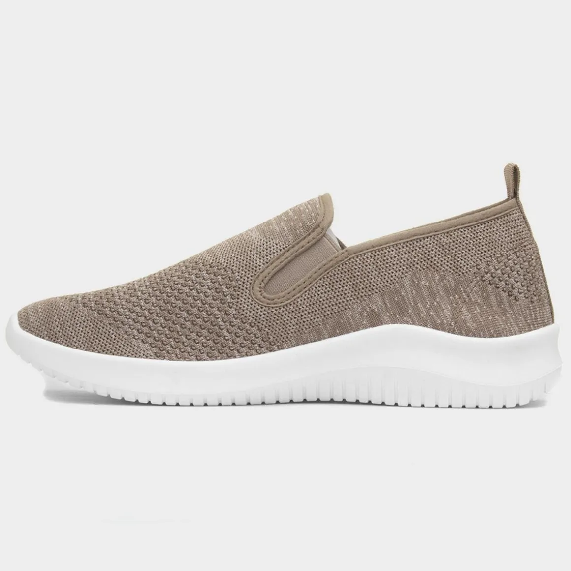 XL Elijah Mens Beige Slip On Canvas Shoe